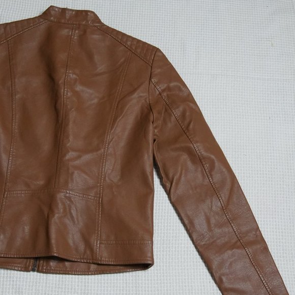 BRAND NEW FAUX LEATHER VERO MODA BIKERS JACKET - Picture 4 of 11